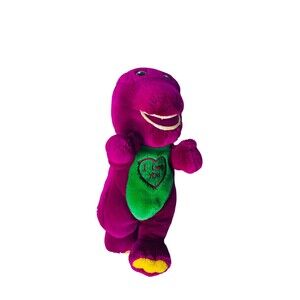 Vintage BARNEY Dinosaur I Love You Singing Musical 11” Plush Stuffed Toy Lyons